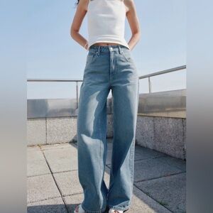 Mango mid-rise Blue jeans